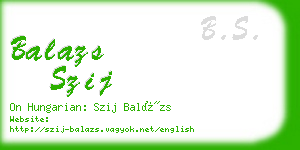 balazs szij business card